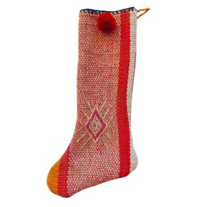 Ethnic Fabric Santa´s Boot