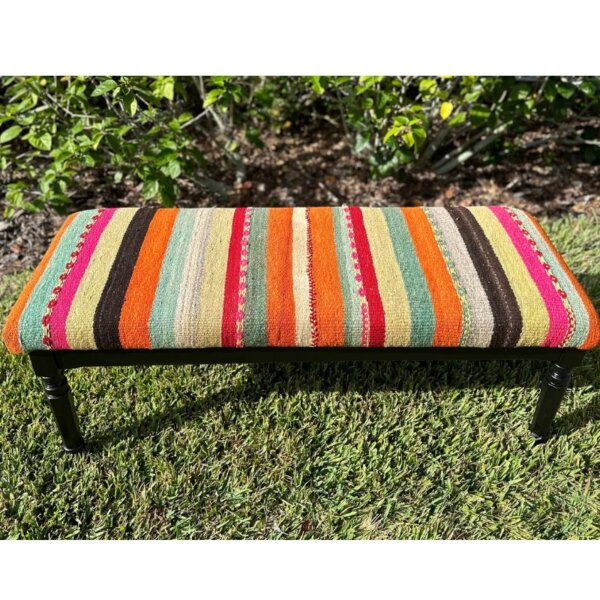 Multicolor Boho Bench